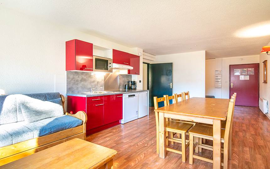 Vacancéole - l'Edelweiss- Appartement 2 pièces cabine 8 personnes LES DEUX ALPES